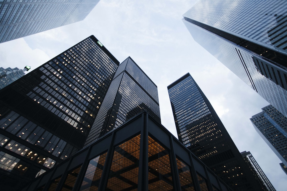Modern commercial and residential buildings served by Safegate